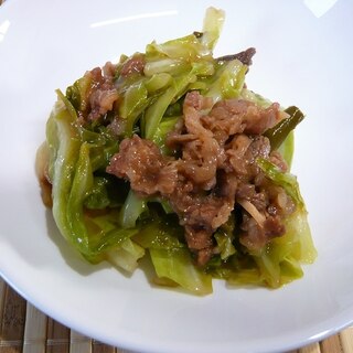 味付き牛肉の肉野菜炒め